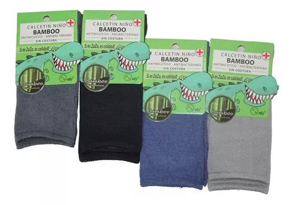 Todo Calza2 - Calcetín De Niño Con Fibra De Bambú - Sin Costuras - Docena