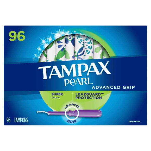 Tampón Tampax Pearl Advanced Grip - 96 unidades
