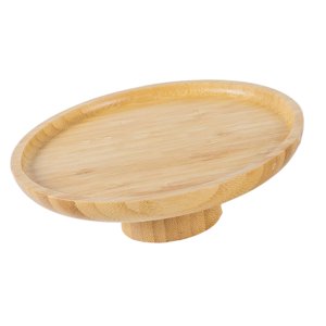 Magideal - Soporte De Madera Para Pasteles, Cupcakes, Expositor Multiusos, Bandeja De Bambú Para Servir Frutas, Muffins, Repostería De Frutas, Regalo Para Fiesta Amarillo Claro S