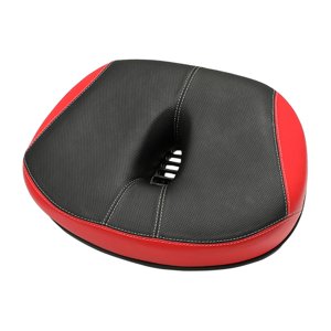 Magideal - Asiento De Bicicleta Cómodo De Gran Tamaño, Sillín De Bicicleta Ancho Para Adultos, Cojín De Asiento De Repuesto Para Mujeres Y Hombres, Ciudad, Eléct Rojo