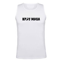 Persodesign - Polera Dryfit Krav Maga Musculosa Tank Tactical Combat Talla M Blanco Hombre
