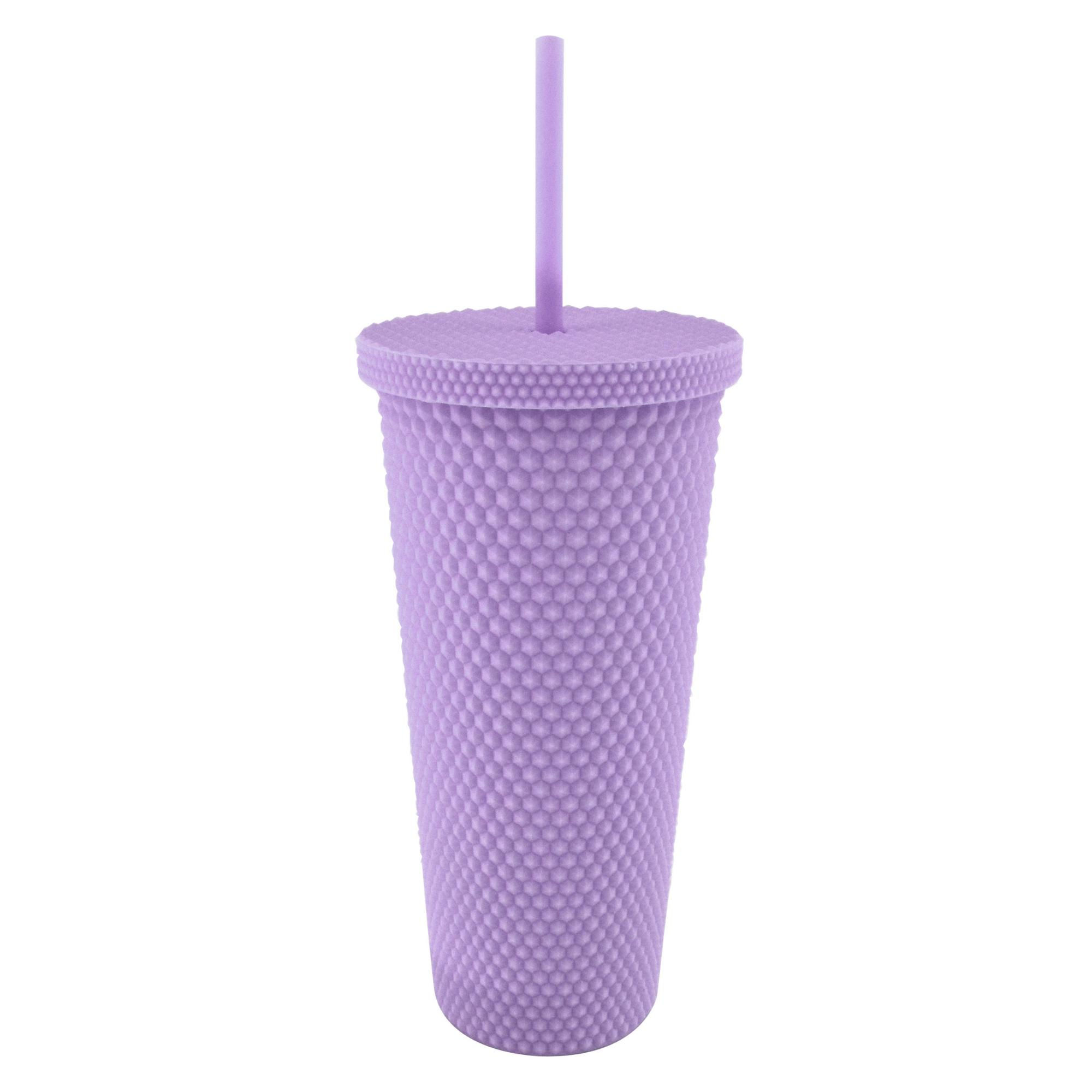 Vaso Tumbler 650ml Plástico Morado Haus