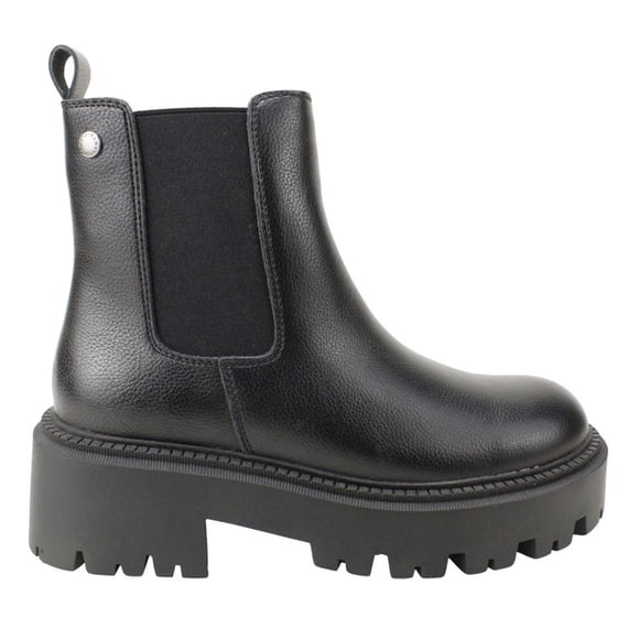 Botín Romano Slip On Cuero Negro