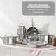 thumbnail image 3 of Batería de cocina T-Fal Gourmet de 15 piezas de acero inoxidable, 3 of 9