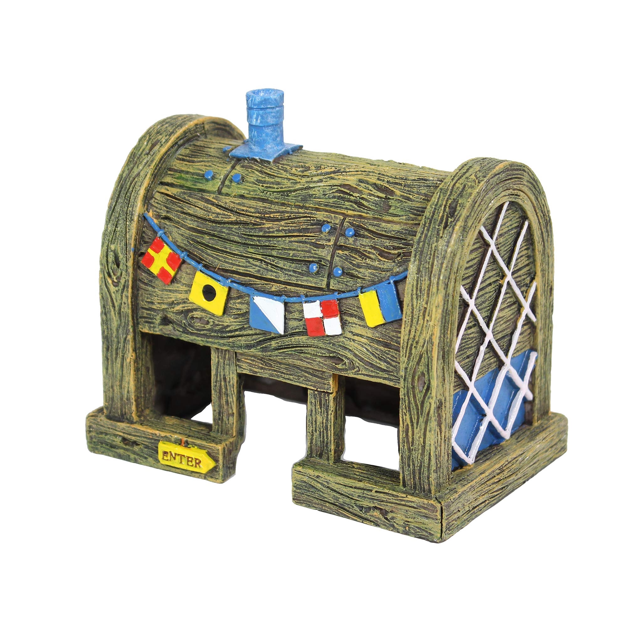 Adorno para acuario Penn-Plax, diseño de Bob Esponja, Krusty Krab