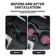 thumbnail image 3 of Posavasos para coche Kaleduo Chicago Cubs, pack de 2 antideslizante, 3 of 7
