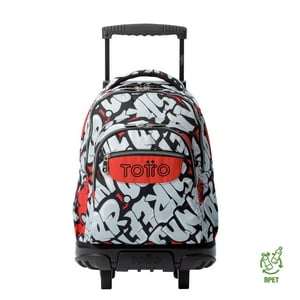 Mochila Escolar Ruedas Niño Notebook 15.4"" Bomper Renglon Totto