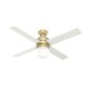 thumbnail image 1 of Ventilador de techo Hunter 132 cm LED latón moderno, 1 of 9