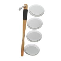 Ioensy - Cepillo Corporal Aplicador De Loción Para La Espalda, Multiusos, Resistente, Ligero, De Largo Alcance, Color Blanco