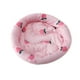 thumbnail image 3 of Cama Para Dormir De Animales Pequeños, Alfombra Redonda Suave Para Conejillo De Indias, Para Gatos, Hurones, Erizos, Rosa, L, 3 of 5
