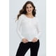 thumbnail image 1 of Polera Mujer Botón Rib Lisa Crudo, 1 of 4