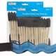 thumbnail image 5 of Juego de pinceles de pintura U.S. Art Supply, esponja de espuma con mango de madera de 1 cm, 5 of 6