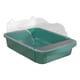 thumbnail image 4 of Caja De Arena Semicerrada Para Gatos Inodoro Profundo Bandeja De Arena Para Gatos 43x28x18cm Verde, 4 of 5