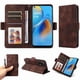 thumbnail image 1 of Carcasa FOXDOCK OPPO Reno 6 Lite de cuero PU, diseño acolchado clásico, protección contra caídas y rayones, 1 of 5