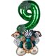 thumbnail image 1 of Jungle Animal Number Globos Jungle Themed Tiger Zebra Monkey Para Suministros 9 A?os De Edad, 1 of 5