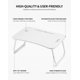 thumbnail image 5 of Mesa de Regazo Plegable ZEAPTAC 60 x 40 x 28 cm con Portavasos, 5 of 6