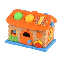 Magideal - Juego De Bloques De Atornillar De Construcción Sensorial Educativo Montessori De Madera, Juguete De Multifuncional De Aprendizaje, Casa De