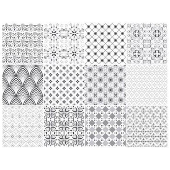 Azulejo autoadhesivo transparente 15x15 Grafito