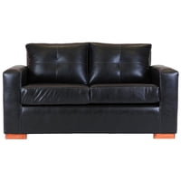 Muebles América - Sofá Franco 2 Cuerpos Negro