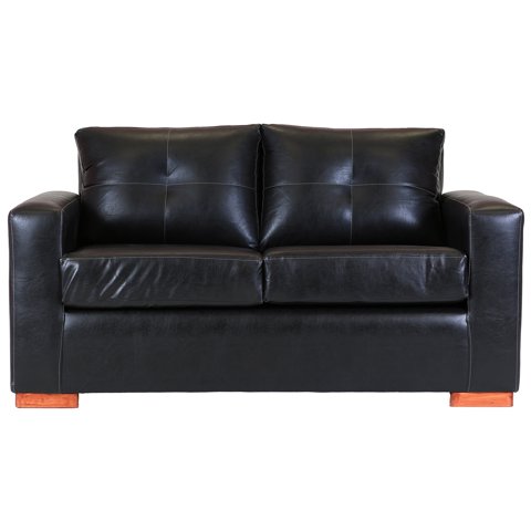 Muebles América - Sofá Franco 2 Cuerpos Negro