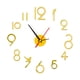 thumbnail image 1 of Reloj De Pared De Bricolaje Kit De Reloj De Bricolaje Grande Para Decoración De Sala De Estar Fácil De Montar Oro, 1 of 5