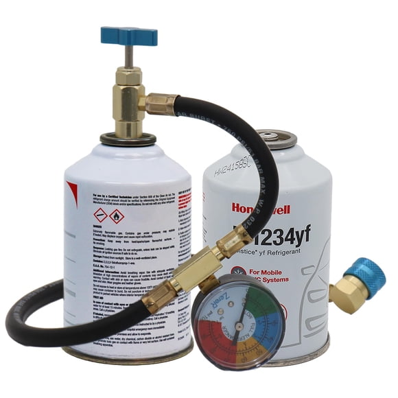 Kit de recarga de refrigerante ZeroR R1234YF con 2 latas de 240 mL