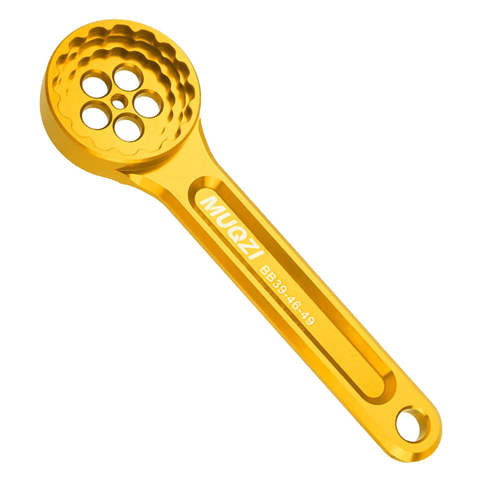 Ioensy - Herramienta De Soporte Inferior Para Bicicleta, Llave Inglesa De Soporte Inferior Universal Ligera, Dorada