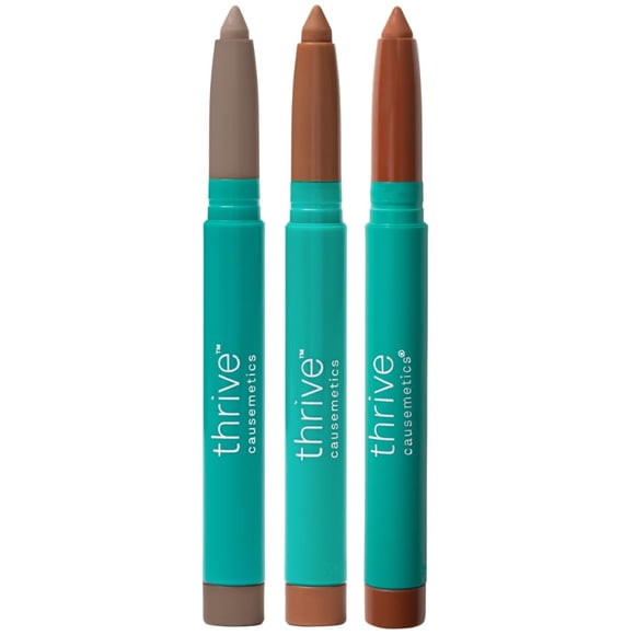 Set de Lápices de Sombra de Ojos Thrive Causemetics 3 Tonos Mate