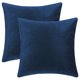 thumbnail image 2 of FUNDAS DE COJÍN DE TERCIOPELO TEJIDO REGALWOVEN Paquete de 2 Fundas de Cojín Decorativas Cuadradas Suaves Fundas de Almohada Azul Oscuro 18" x 18", 2 of 6