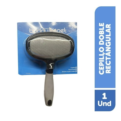 Cepillo Doble Rectangular Para Mascotas 1 Un Buddy Pet