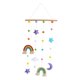 thumbnail image 5 of Macrame Rainbow Wall Hanging Room Exhibición De Fotos Pom Ball String Ornament B, 5 of 5