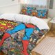thumbnail image 2 of Superman Bedding Sets Ultra Soft Skin-Friendly Duvet Cover 3 Piece, Cute Comforter Cover Bed Set for Boys Girls Kids, 2 of 5