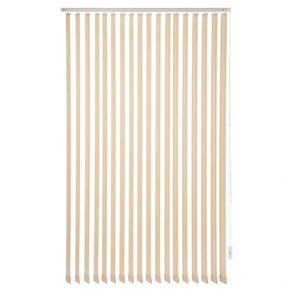 Cortina Vertical Rústica Beige 230 Cm De Alto X Ancho A Elección Para Sala Living Oficina O Escritorio (120 Cm De Ancho X 230 Cm De Alto)