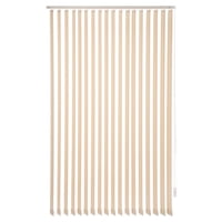 Bertex - Cortina Vertical Rústica Beige 230 Cm De Alto X Ancho A Elección Para Sala, Living, Oficina O Escritorio (190 Cm De Ancho X 230 Cm De Alto)