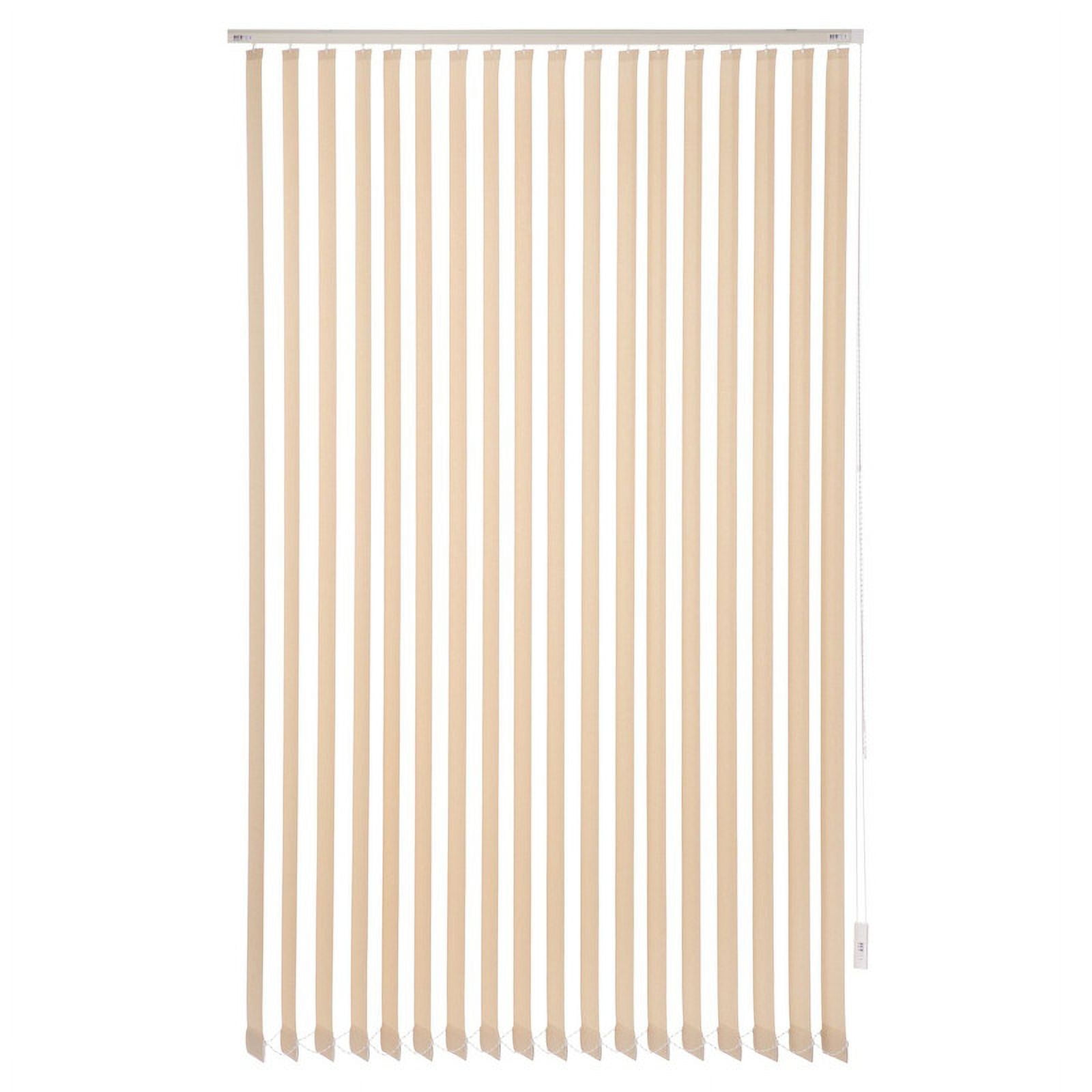 Bertex - Cortina Vertical Rústica Beige 230 Cm De Alto X Ancho A Elección Para Sala, Living, Oficina O Escritorio (150 Cm De Ancho X 230 Cm De Alto)