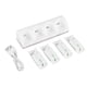 thumbnail image 4 of Estación de carga 4 en 1 blanca con 4 baterías de 2800 mAh para mandos de Wii/Wii Uremotes, 4 of 8