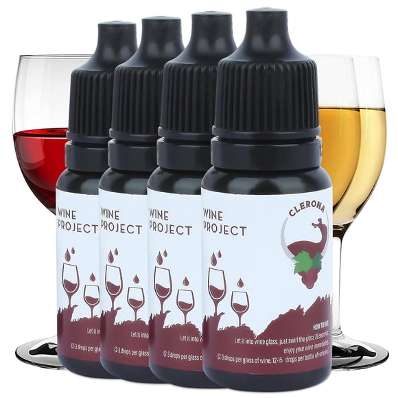 Gotas removedoras de sulfitos para vino Clerona, filtro para vino, paquete de 4