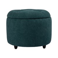 Máxima Design - Pouf Zoe Con Baúl Azul Petróleo Altea 60X60X50 Cm