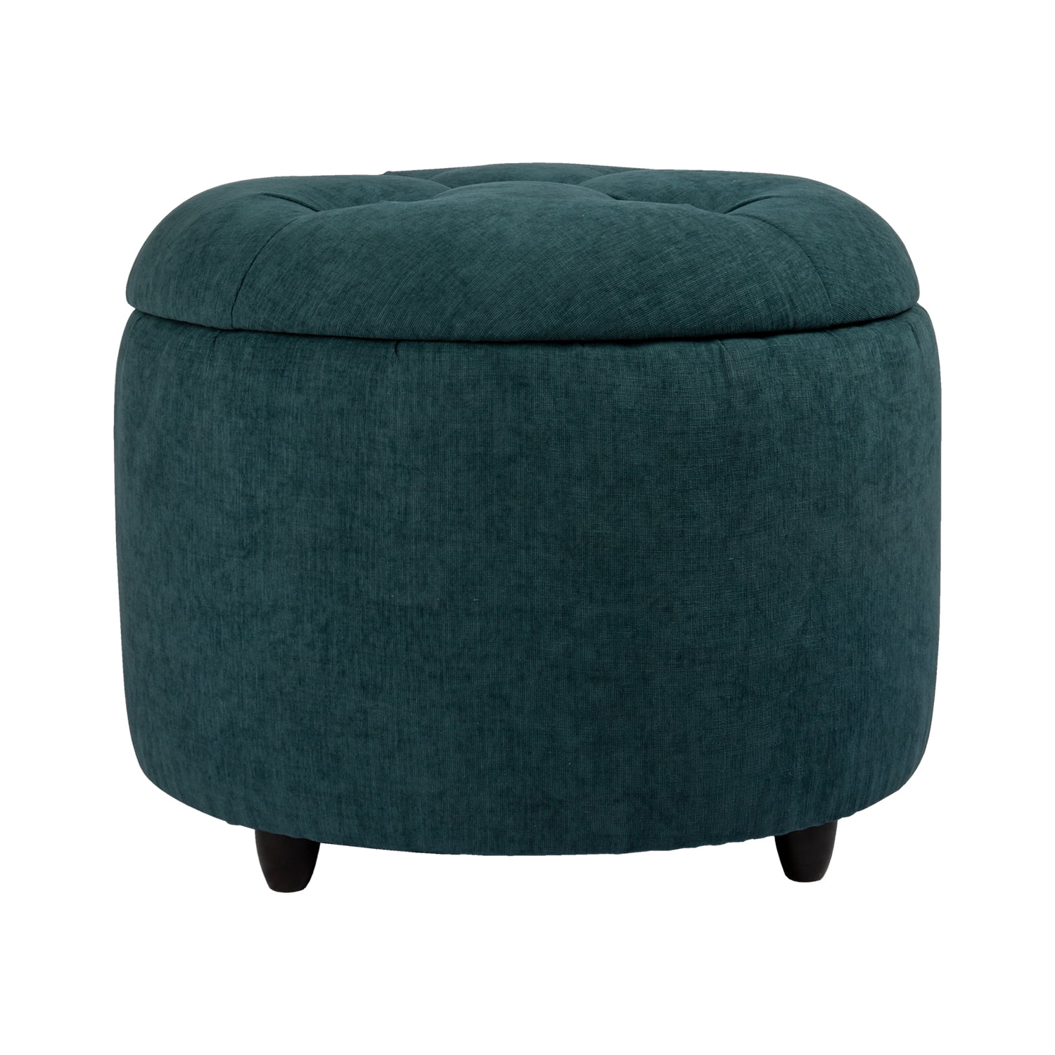 Máxima Design - Pouf Zoe Con Baúl Azul Petróleo Altea 60x60x50 Cm