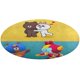 thumbnail image 1 of Alfombra Redonda Brown y Amigos Felpa Coral 60cm, 1 of 6