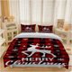 thumbnail image 1 of 3pcs Christmas Reindeer Greeting Card Pattern Set Soft and Comfortable Bedding Set Suitable for All Seasons, 1 of 5