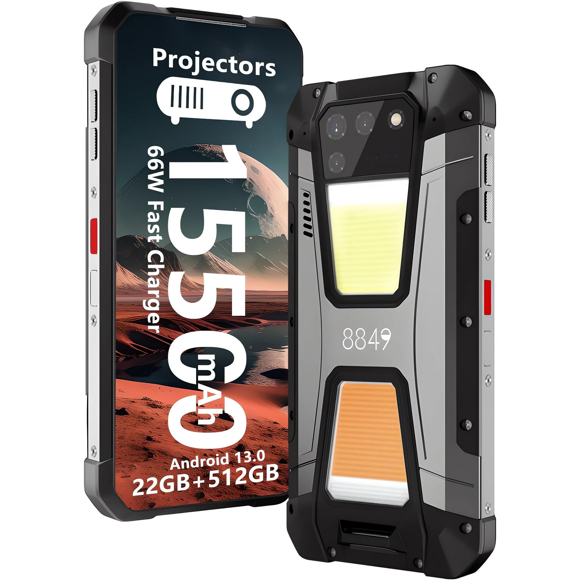 Unihertz 8849 Tank 2 - Celular 4g Con Proyector Láser De 80 Pulgadas