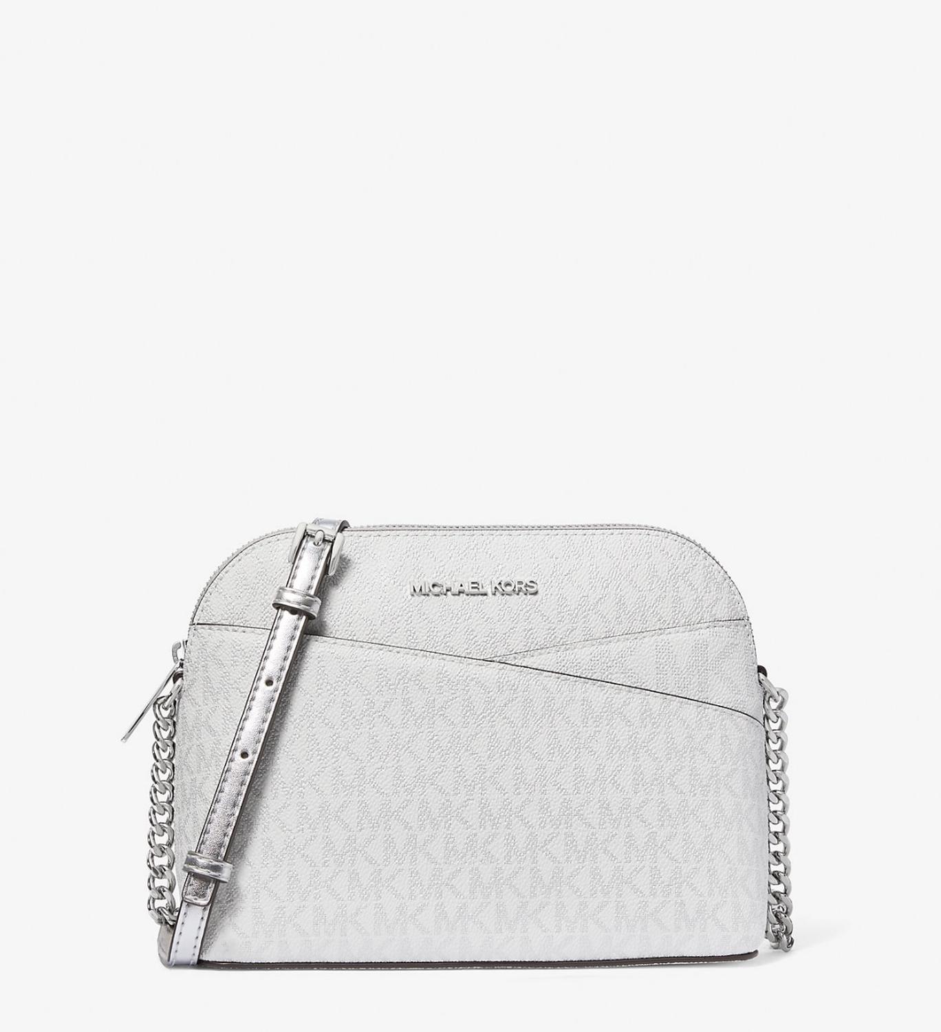 Cartera Michael Kors Dome Metallic Blanco Talla Única
