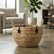 thumbnail image 2 of Macetero Cesto Canasto Organizador Mimbre Adorno Pequeño N Beige, 2 of 2