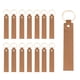 thumbnail image 1 of Uxcell 20 Pcs Blanks de Llavero de Cuero PU a Granel Kit de Llavero de Cuero para Grabado Láser con Anillos de Llave para Suministros de Bricolaje Regalos (Marrón, 5.3" x 0.8"), 1 of 6