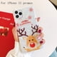 thumbnail image 1 of Pearl Marble Christmas Case,Glitter Soft TPU Shell Pattern 3D Cute Cartoon Snowman Bear Santa/Elk Flexible Festival Gift Phone Case For,iPhone13/13Mini/13Pro/13ProMax ,iPhone12/12Mini/12Pro/12ProMax,, 1 of 3