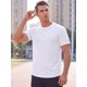 thumbnail image 4 of INSPIRE CHIC Camisetas Deportivas para Hombre de Entrenamiento de Manga Corta de Secado Rápido Gimnasio M Blanco, 4 of 5