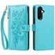 thumbnail image 2 of Funda Billetera Floral en Relieve samsung galaxy A27 5g con Tarjetero y Cremallera Verde, 2 of 6