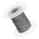 thumbnail image 2 of 1 Rollo Cadenas cruzadas de acero inoxidable Cadena de cables Joyería de plata Makings 1 mm, 2 of 5