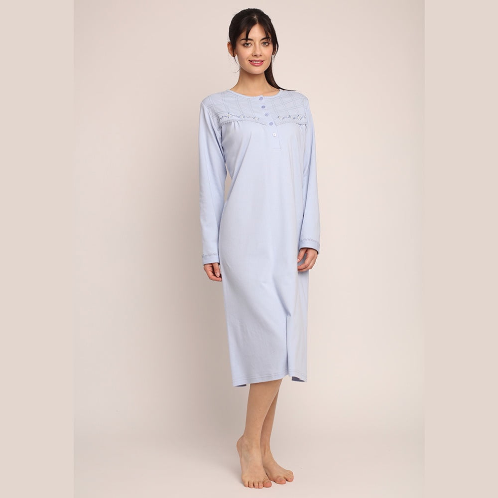 Mon Amour - Camisa Algodón Liso Con Bordado 261131 - Xl
